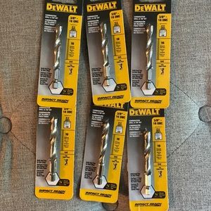 Dewalt 6 tap bit lot .. all new